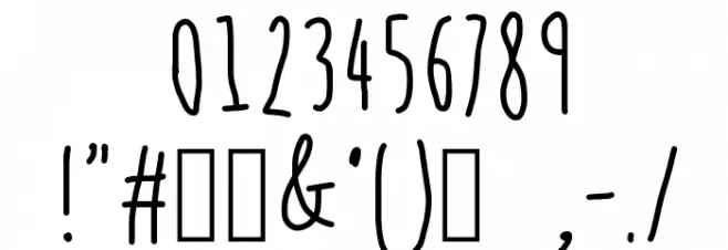 Questions Font OTHER CHARS