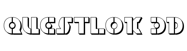 Questlok 3D  フリーフォントのダウンロード