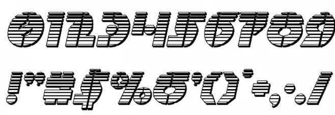 Questlok Chrome Italic Font OTHER CHARS