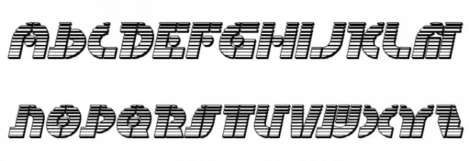 Questlok Chrome Italic Caratteri MAIUSCOLE