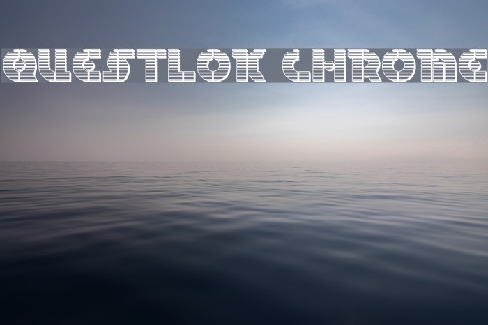 Questlok Chrome Font examples