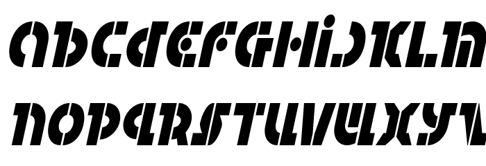 Questlok Condensed Italic Font LOWERCASE