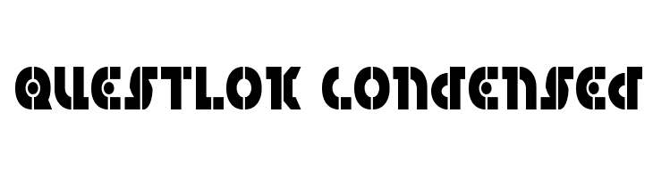 Questlok Condensed  Скачать бесплатные шрифты
