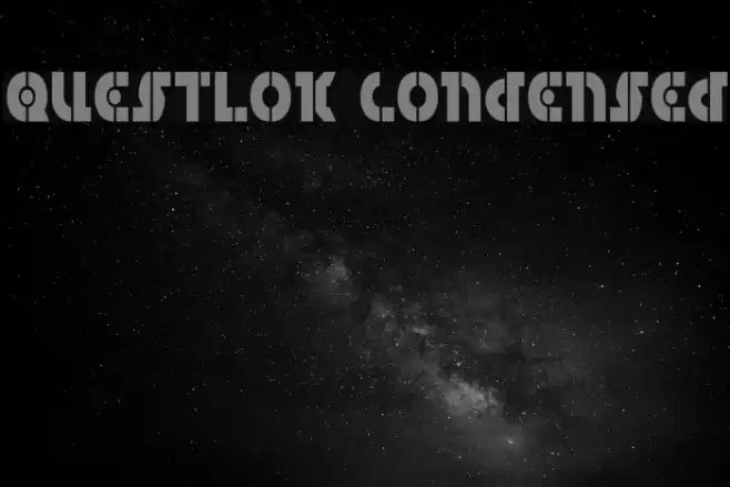 Questlok Condensed Font examples