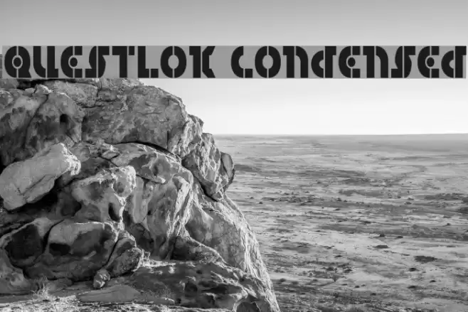 Questlok Condensed Font examples