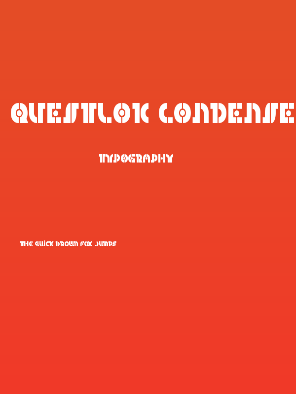 Questlok Condensed Poster