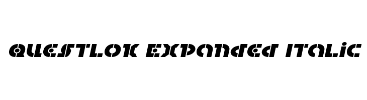 Questlok Expanded Italic  لخطوط تنزيل
