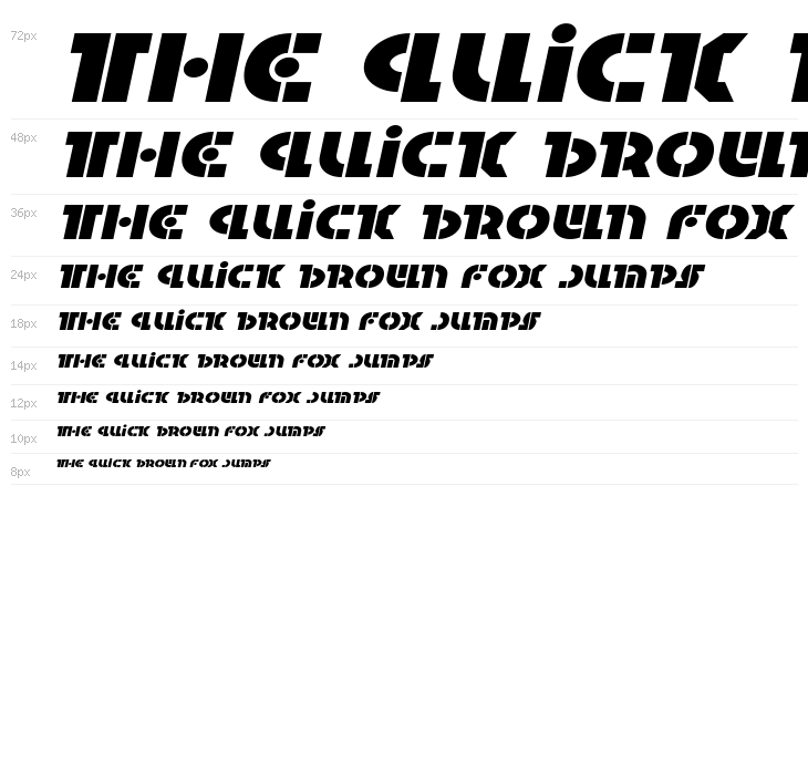 Questlok Expanded Italic Waterfall