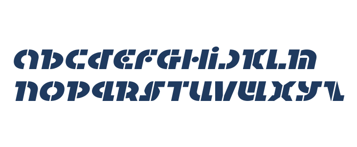 Questlok Expanded Italic Lowercase