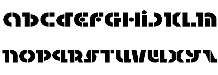 Questlok Expanded Font LOWERCASE