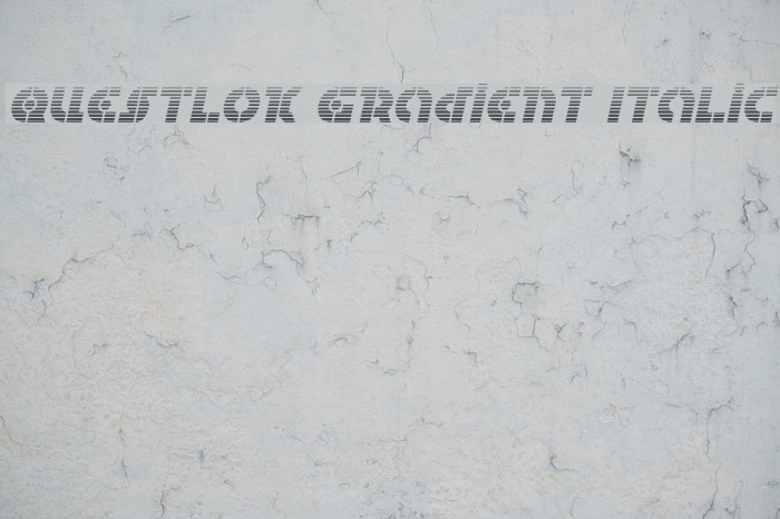 Questlok Gradient Italic Example 3