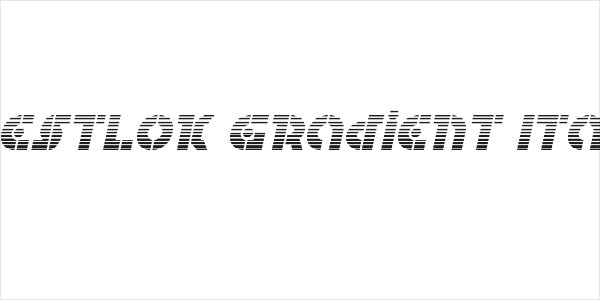 Questlok Gradient Italic Logo