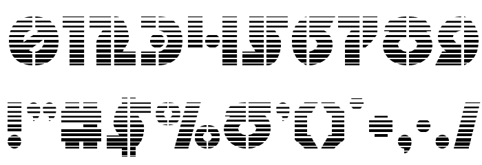 Questlok Gradient Font OTHER CHARS