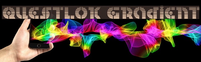 Questlok Gradient Font examples