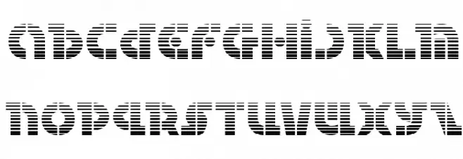 Questlok Gradient 字体 小写