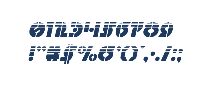 Questlok Halftone Italic Other Characters