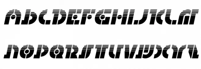 Questlok Halftone Italic Schriftart Groß