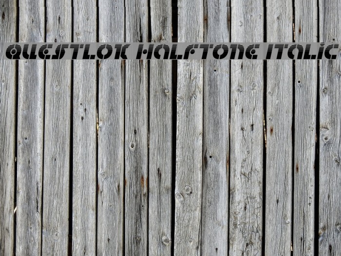 Questlok Halftone Italic Example 1