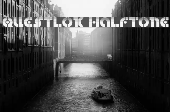 Questlok Halftone Font examples