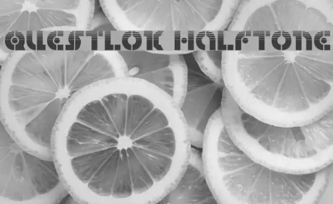 Questlok Halftone Font examples