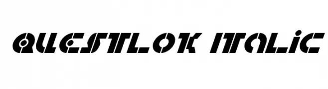 Questlok Italic  Free Fonts Download