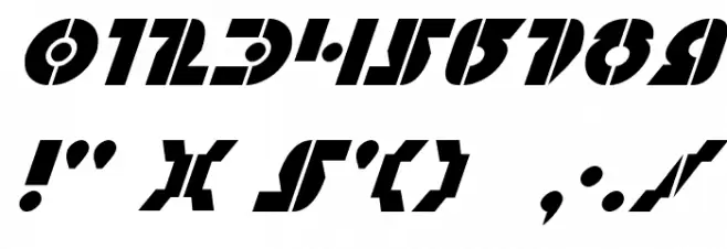 Questlok Italic Шрифта ДРУГИЕ символов