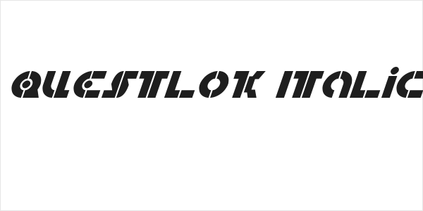 Questlok Italic Logo