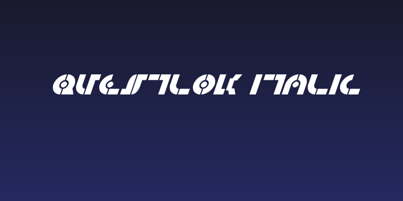 Questlok Italic Social Header