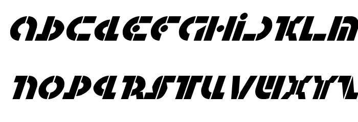 Questlok Italic Font LOWERCASE