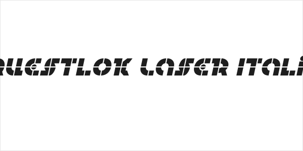 Questlok Laser Italic Logo