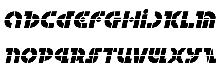 Questlok Laser Italic Font LOWERCASE