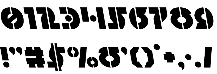 Questlok Leftalic Font OTHER CHARS