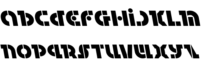 Questlok Leftalic Font LOWERCASE
