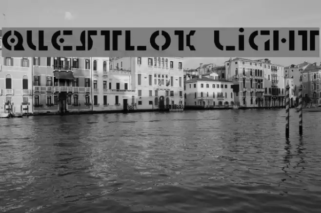 Questlok Light Font examples