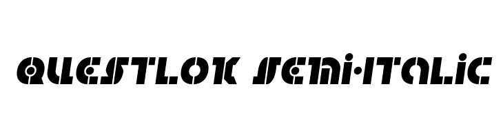 Questlok Semi-Italic  Fuentes Gratis Descargar