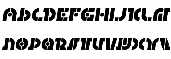 Questlok Semi-Italic 字体 大写