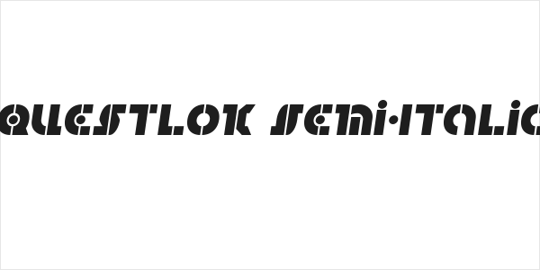 Questlok Semi-Italic Logo
