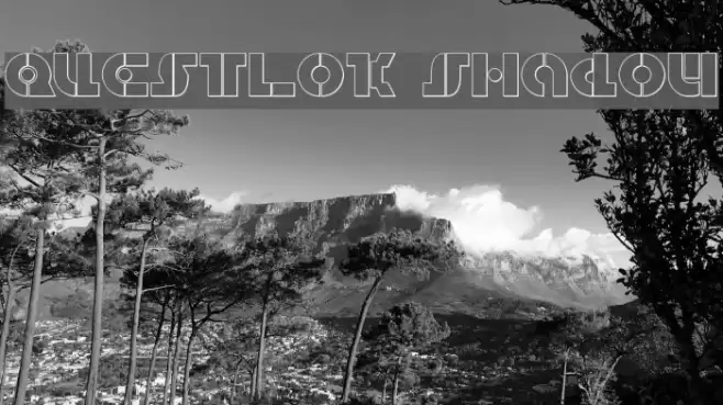 Questlok Shadow Font examples