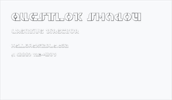 Questlok Shadow Business Card