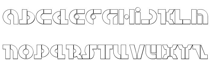 Questlok Shadow Font LOWERCASE