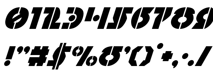 Questlok Super-Italic Font OTHER CHARS