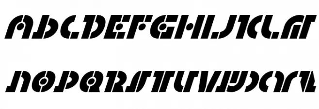 Questlok Super-Italic Font UPPERCASE