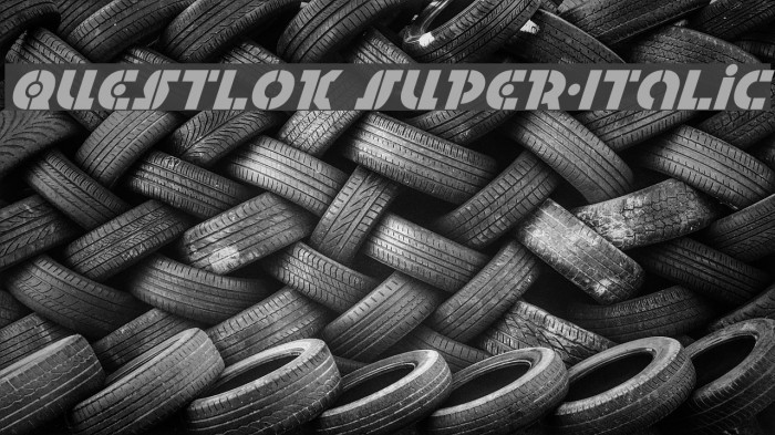 Questlok Super-Italic Font examples