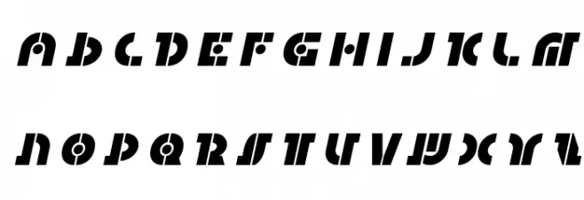 Questlok Title Italic Schriftart Groß