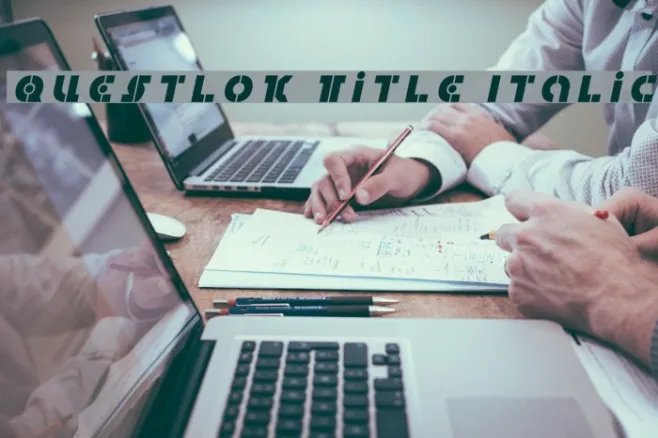 Questlok Title Italic Example 3