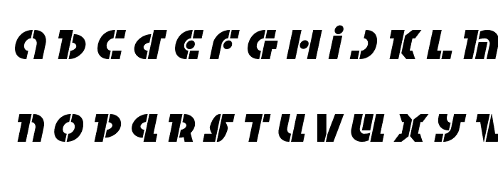 Questlok Title Italic Font LOWERCASE