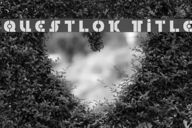 Questlok Title Font examples