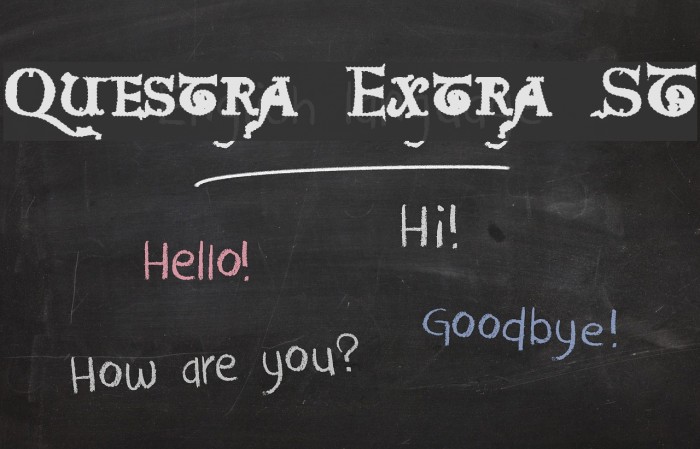 Questra Extra ST Font examples