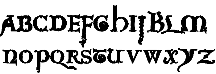 Questra Extra ST Font LOWERCASE