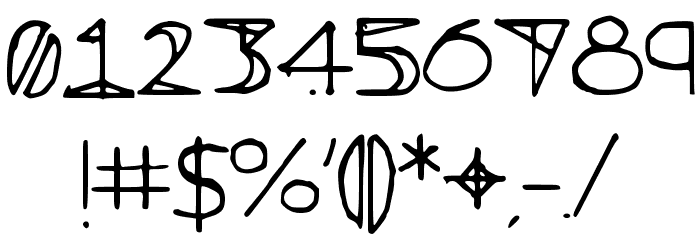 QuestraHollow Font OTHER CHARS